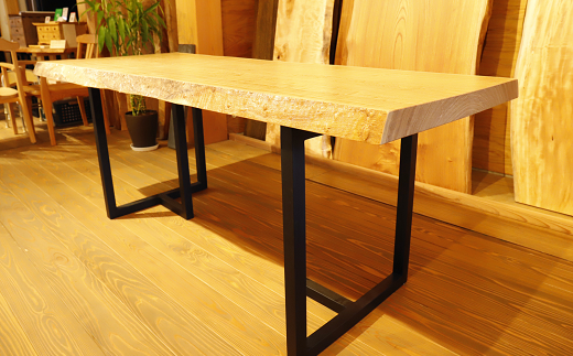 タモ杢の一枚板テーブル １点物【杢美】 - 和歌山県新宮市｜ふるさと