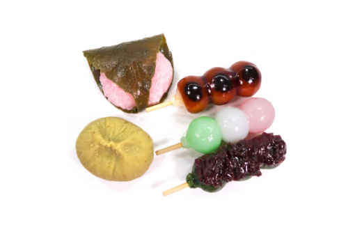 食品サンプルマグネット 和菓子5個セット【1209968】 737939 - 愛知県弥富市