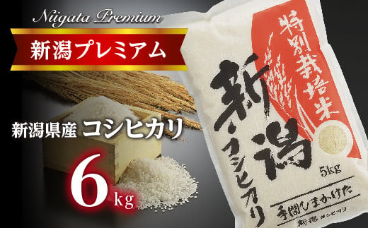 【令和6年産】新潟プレミアム 特別栽培米 コシヒカリ 白米6kg FC012015 373228 - 新潟県燕市