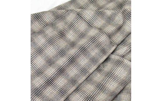 あったかくて洗える毛布羽織るタイプ カシミヤ20% チェック CSS－1(約70×180cm)[1061] 258093 - 大阪府泉大津市