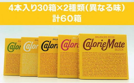 5614 01 カロリーメイトブロック4本入り30箱 2種類 異なる味 徳島県那賀町 ふるさと納税 ふるさとチョイス