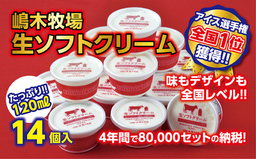 A031-1 牧場の生ソフトクリーム14個
