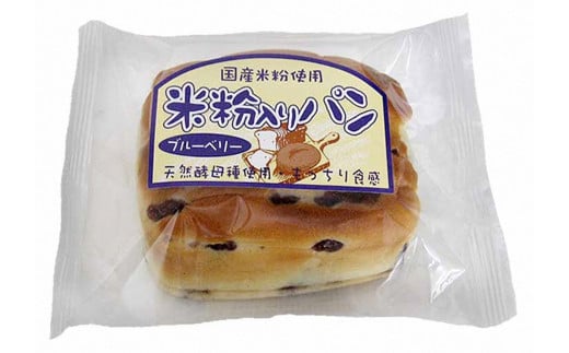 [10-75] 賞味の長〜い米粉入りパン ブルーベリー(12個入)