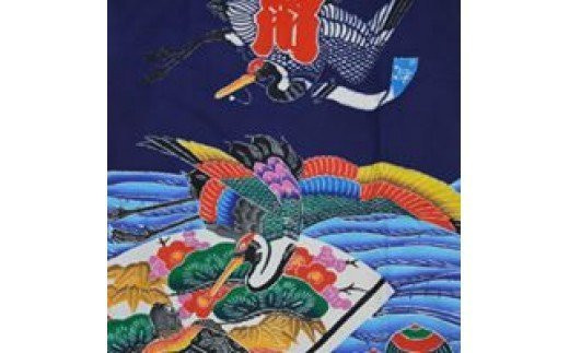 千葉県指定伝統的工芸品「萬祝染」藍染巾着 [0010-0102] - 千葉県鴨川