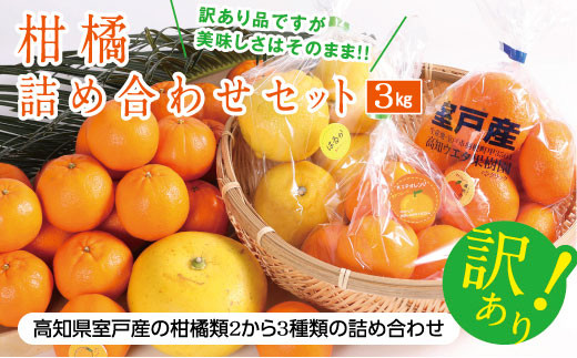 【訳あり】柑橘詰め合わせセット（約３ｋｇ）