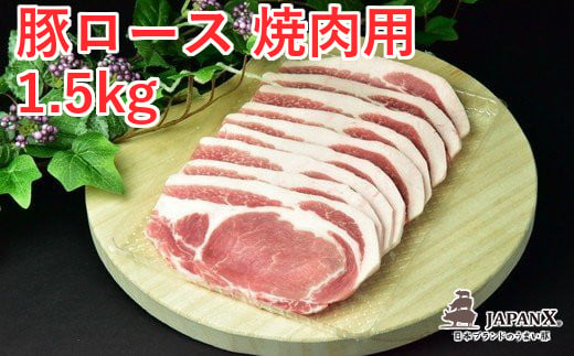 JAPAN X 豚ロース・焼肉用/計1.5kg　【04301-0050】