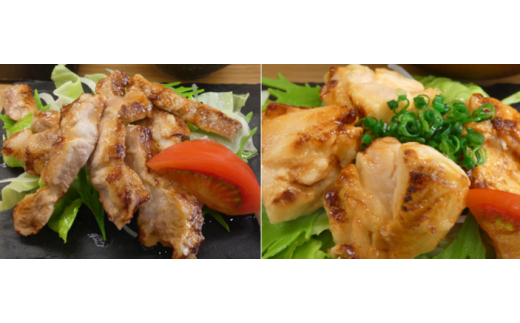 B509 [国産]豚ロース肉と鶏もも肉の西京酒粕漬けセットＡ 575978 - 千葉県御宿町