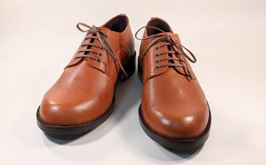 BL039[ももはら靴工房]木型から作るオーダーシューズ紐靴(外羽根)茶色