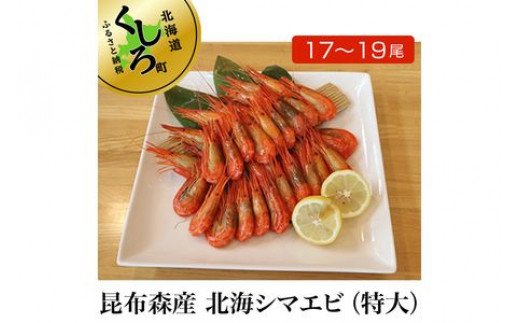 昆布森産 北海シマエビ 特大 浜ゆで 急速冷凍 17 19尾 計500g 出荷時期 21年9月ごろ発送 北海道釧路町 ふるさと納税 ふるさとチョイス