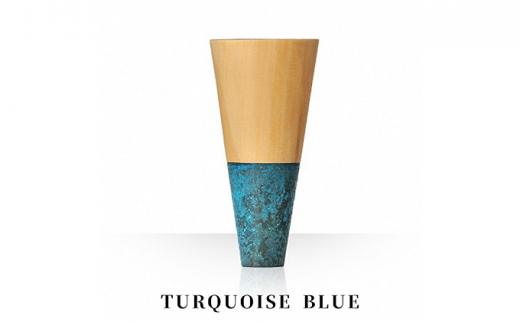 Guinomi Sake Cup HORN  KISEN（TALL series） TURQUOISE BLUE [№5616-7005]0032 854274 - 富山県高岡市
