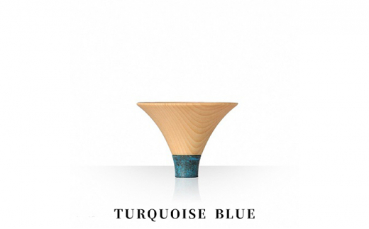 Guinomi Sake Cup　FUJI KISEN（SHORT series）　TURQUOISE BLUE [№5616-7026]0039 854295 - 富山県高岡市