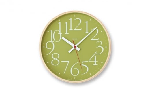 AY clock RC［電波時計］/ グリーン（AY14-10 GN）Lemnos レムノス 時計 [№5616-0359] 854592 - 富山県高岡市