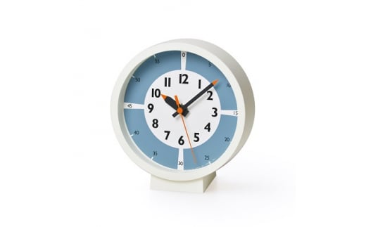 fun pun clock with color! for table /ライトブルー （YD18-05LBL）Lemnos レムノス  時計 [№5616-0474] 854686 - 富山県高岡市