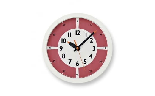 fun pun clock with color! / レッド （YD15-01 RE）Lemnos レムノス  時計 [№5616-0469] 854681 - 富山県高岡市