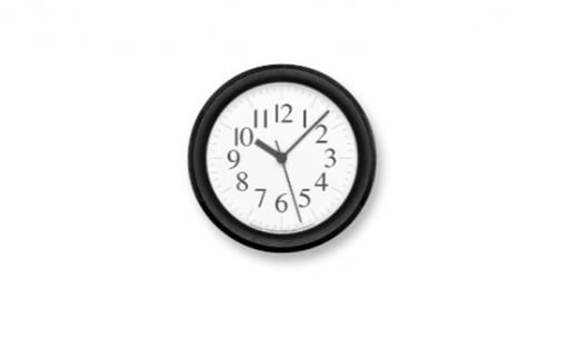 Clock B Small / ブラック （YK15-04 BK）Lemnos レムノス 時計 [№5616-0428] 854650 - 富山県高岡市