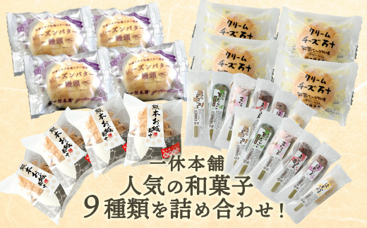 一休本舗おすすめ 和菓子詰め合わせ 最中 レーズンバター饅頭 チーズ饅頭など 熊本県八代市 ふるさと納税 ふるさとチョイス