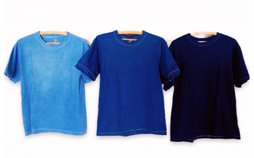 [№5525-0618]藍染めTシャツ（藍）