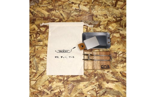 oka-d-art　黒皮鉄板 メスティン用 コットン袋付き5点セット 厚さ3.2mm×85×140【1215198】 858577 - 愛知県岡崎市