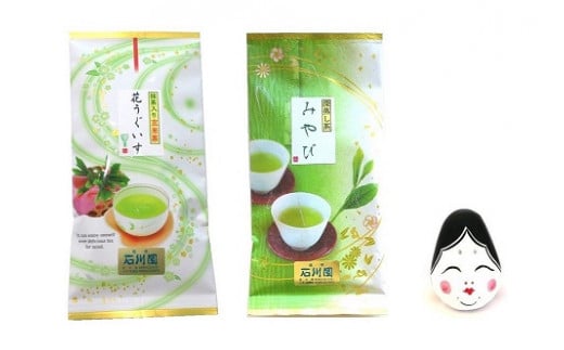 (G617) お茶と縁起物セット（おかめ） 791783 - 茨城県石岡市