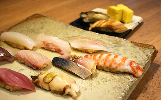 唐津産の食材にこだわった、江戸前の職人技が光る寿司
