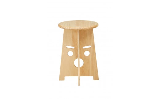 ふぇいす〈Face Stool〉　表情：おーちゃん　カラー：クリア 1443284 - 北海道東川町