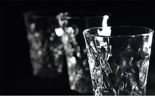 水面タンブラー（1個）〈ガラス タンブラー コップ おしゃれ 工芸品 食器 日用品〉n0256