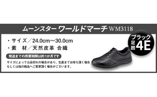 ワールドマーチ Wm3118 ブラック メンズ ウォーキングシューズ 福岡県久留米市 ふるさと納税 ふるさとチョイス