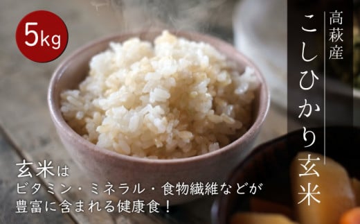 茨城県高萩市のふるさと納税 高萩産　コシヒカリ　玄米　５ｋｇ