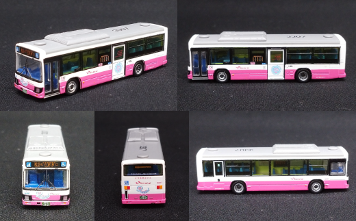 松戸新京成バス3307号車　新京成電車デザインバス
