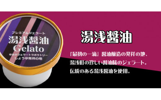 プレミアムジェラート 湯浅醤油12個セット アイスクリームセット 100mlカップ ゆあさジェラートラボラトリー 763261 - 和歌山県串本町
