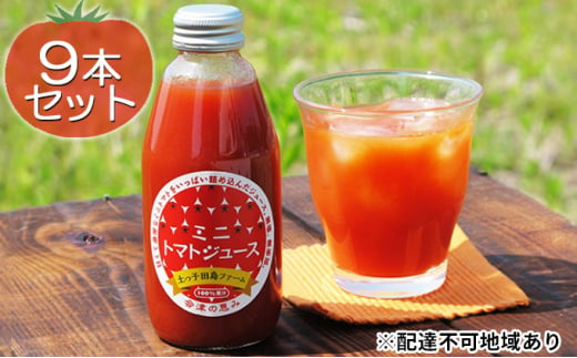 福島県南会津町のふるさと納税 南会津産100％ミニトマトジュース200ml×9本セット [№5883-0134]