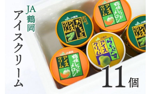 A01-701  鶴岡アイスクリーム11個セット