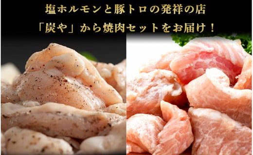 塩ホルモン専門店 炭や 焼肉4種セット 北海道旭川市 ふるさと納税 ふるさとチョイス