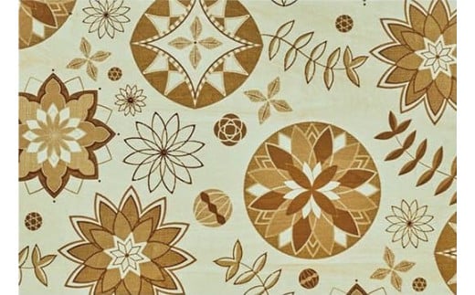 M71-0003-5 _chabu table Kagari Flower(Brown)