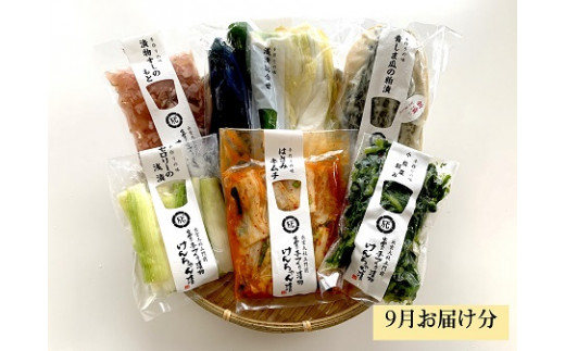 出雲漬物【3か月定期便】季節の詰合せセット(7・8・9月)【3-053 ...