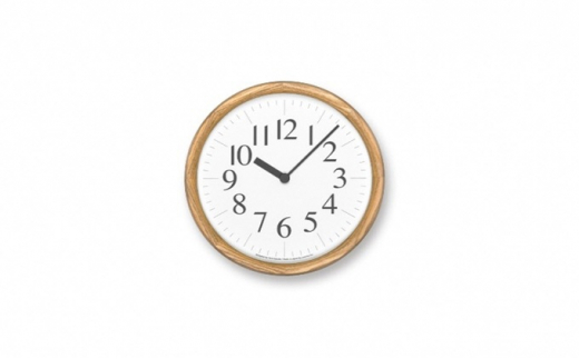 Clock B/ ナチュラル（YK21-16NT）Lemnos 掛け時計[№5616-0670] 854939 - 富山県高岡市
