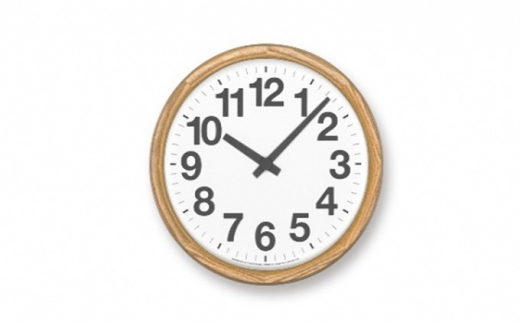 Clock A/ ナチュラル（YK21-15NT）Lemnos 掛け時計[№5616-0668] 854937 - 富山県高岡市