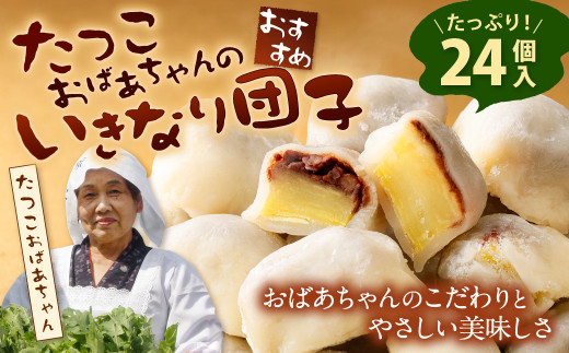 たつこおばあちゃんおすすめ いきなり団子 1個(60g) × 24個入り
