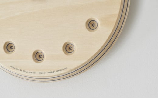 Paper-Wood CLOCK dot / ネイビー （DRL19-07 NV）[№5616-0710] - 富山