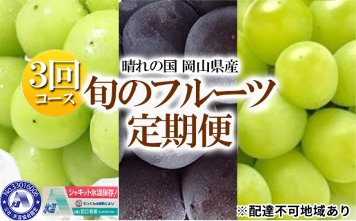 52 0625 晴れの国 岡山県産 旬のフルーツ定期便 3回コース 岡山県岡山市 ふるさと納税 ふるさとチョイス