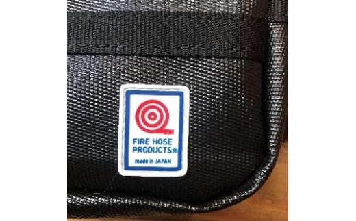 11-64G　【SUWAプレミアム】FIRE HOSE PRODUCTS　ウエストバック　ブラック（パイピングカラー：緑）／信州諏訪ガラスの里 -  長野県諏訪市｜ふるさとチョイス - ふるさと納税サイト