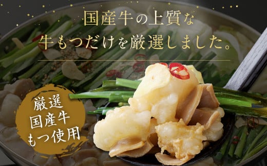 食べ比べ 博多 もつ鍋 2種 醤油 味噌 (2～3人前×2セット)