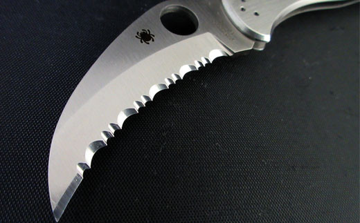H60-25 【スパイダルコ】ハーピー 波刃（折りたたみアウトドアナイフ