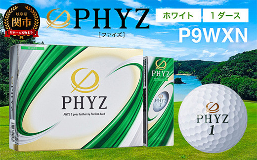 PHYZ ファイズ ゴルフボール ホワイト 1ダース T25-01