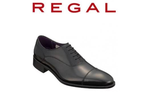REGAL 革靴 紳士ビジネスシューズ ストレートチップ ブラック 25AR[八幡平市産モデル]