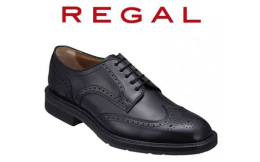 REGAL 革靴 紳士 ビジネスシューズ ウイングチップ ブラック 15TR 八幡平市産モデル 24.5cm ／ ビジネス 靴 シューズ リーガル 688402 - 岩手県八幡平市