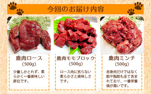 愛犬用 鹿肉セット モモ肉 ロース ミンチ 宮崎県椎葉村 ふるさと納税 ふるさとチョイス