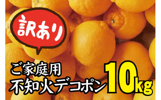 光センサー選別／【訳あり】ちょこっと訳あり不知火デコポン 約10kg