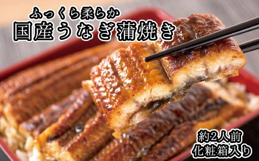 【国産 大型サイズ】ふっくら柔らか国産うなぎ蒲焼き 約２人前 化粧箱入  うなぎ 国産 特大 763535 - 和歌山県古座川町