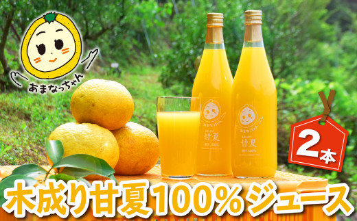 Tk 02 みかん畑再生プロジェクト 木成り甘夏100 ジュース7ml ２本 限定100セット 三重県尾鷲市 ふるさと納税 ふるさとチョイス